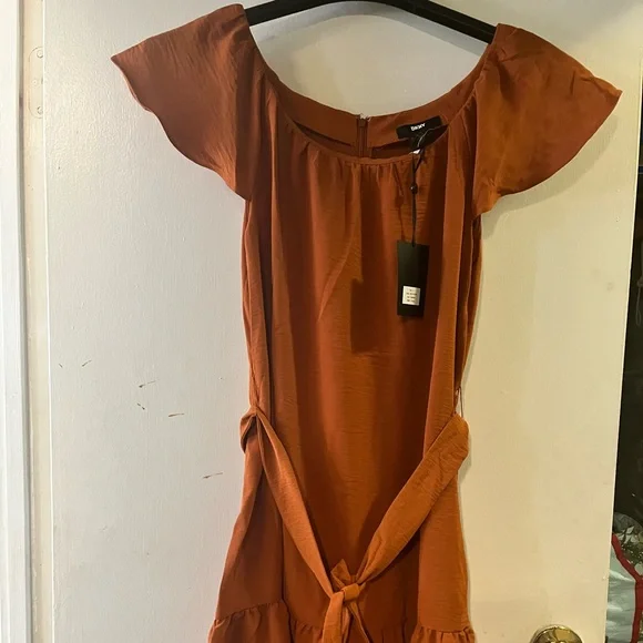 yellow off the shoulder mini dress Endless Romance Off Shoulder Mini Dress